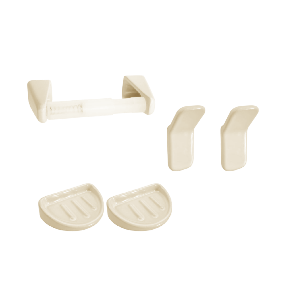 COMBO JUEGO 5 PIEZAS MALVA BONE