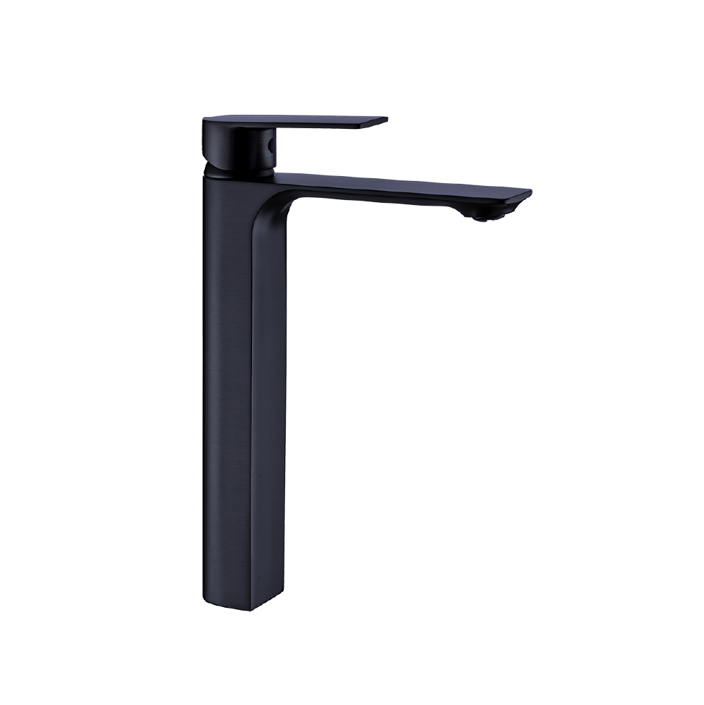 GRIFERIA LAVAMANOS MONOCONROL ALTA SANTORINI NEGRO