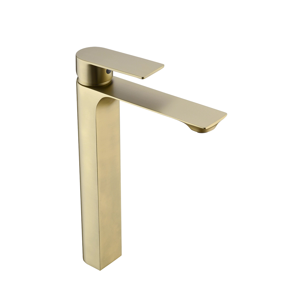 GRIFERIA LAVAMA MONOCONTROL ALTA SANTORINI ORO MATE